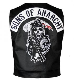 Men's Sons of Anarchy Real Leather Vest  Best Price New Arrival