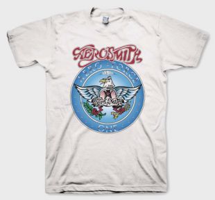 T-shirt Aerosmith que porte Garth