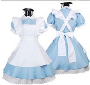 Alice dream blue light tone maid costume costumes maid outfit maid of singer lolita