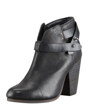 Rag & Bone Harrow Leather Ankle Boot, Black