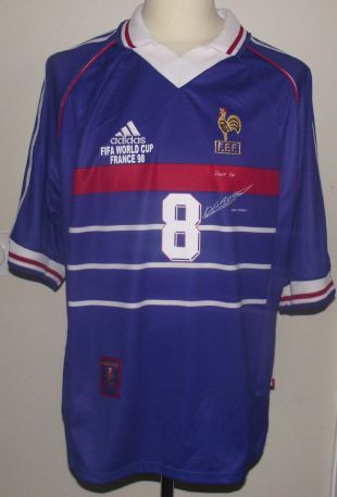maillot OFFICIEL Adidas Équipe de France 98 Desailly FFF 1998