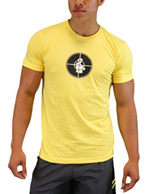 Public Enemy Men's Yellow Vintage Style Target T-Shirt