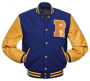 Fashion_First Riverdale Archie Andrews KJ APA Varsity Letterman R Bomber Leather Jacket