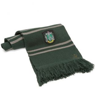 Cinereplicas - Harry Potter - Echarpe - Licence Officielle - Maison Serpentard - 190 cm - Vert et Gris