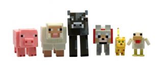 Minecraft 16590 - Figurines Articulées avec Accessoires Coffret 6 Animaux