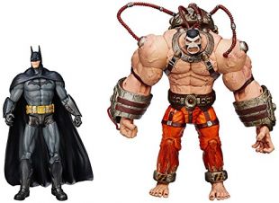 DC Direct - Batman Arkham Asylum Pack 2 Figurines Bane vs. Batman 17 cm