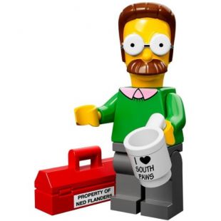 The Simpsons Lego Mini Figure Ned Flanders