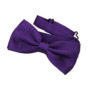 DonDon Nœud papillon avec crochet violet - déjà lié et réglable