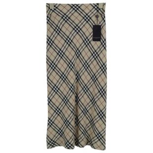 Jupe longue en lin BURBERRY Beige