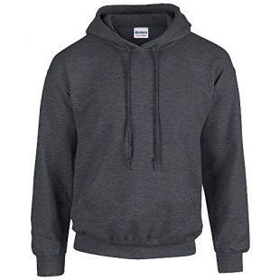 Unbekannt - Gildan Heavy Blend Pull à capuche Gris Gris foncé S