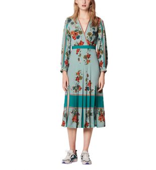 Robe mi longue imprimée