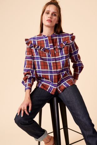 blouse a carreaux - Andrea Carnaby