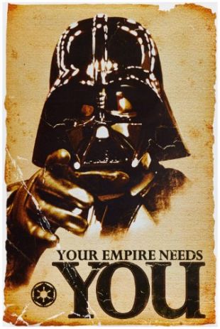 1art1 52077 Poster Star Wars Darth Vader L'Empire à Besoin de Vous 91 x 61 cm