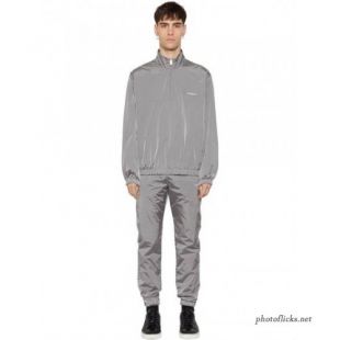 HALF ZIP CRISPY NYLON TRACK JACKET