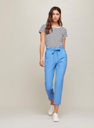 Pantalon bleu à nouer