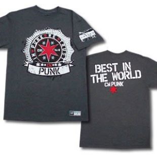 WWE T-Shirt - CM PUNK - In Punk We Trust (Large)