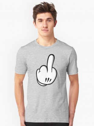 ‘Doigt à la main’ T shirt by TINY NUGS