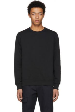 Burberry   Black Embroidered Kentley Sweatshirt