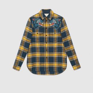 Chemise motif loup