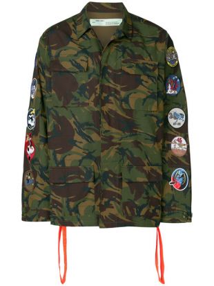 Off White Veste Imprimée Camouflage   Farfetch