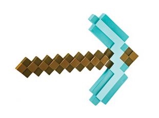 Minecraft- Jouet Déguisement, DISKX65685, Pioche en Diamant, Taille Unique