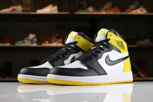 Air Jordan Nike AJ I 1 Retro High OG Yellow Ochre "6 Rings" (2018)