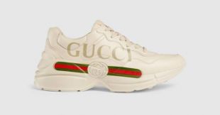 Gucci   Baskets Rhyton en cuir avec logo Gucci