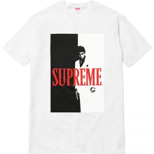 Supreme Scarface Split Tee White
