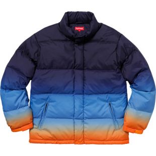 Supreme Gradient Puffy Jacket Navy