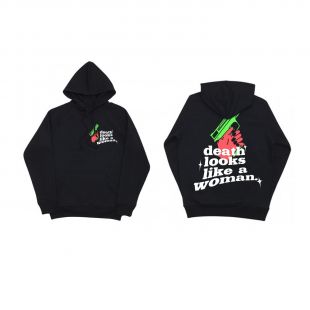 HOODIE DEATH LOOKS LIKE A WOMAN NOIR