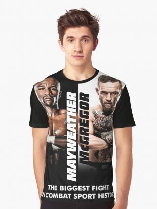 ‘McGregor VS Mayweather Le combat d'argent’ T shirt graphique by Jcoll