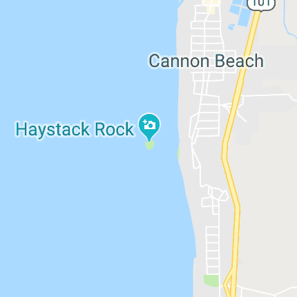 Haystack Rock, North Highway 101, Cannon Beach, Oregon, États-Unis