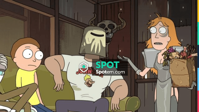 Big Johnson tee shirt worn by Hemorrhage as seen in Rick and Morty S03E02 |  Spotern