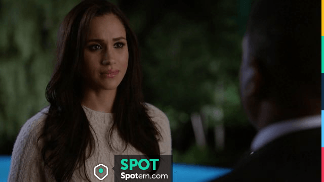 The Row Cable Knit Swing Sweater worn by Rachel Zane Meghan