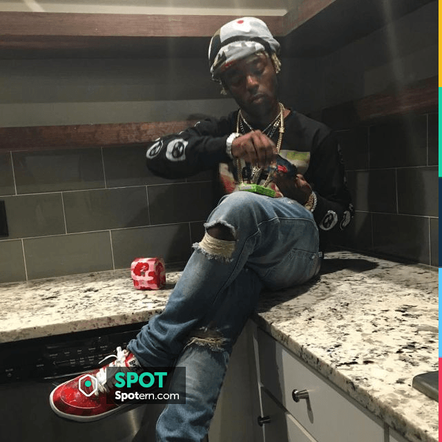 Beaten truck Defile Scold The Nike air force one bape red Lil Uzi Vert on his account Instagram |  Spotern