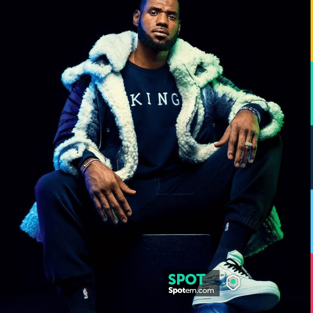 The pair of Nike Air Force 1 x Off-White AF1 worn by LeBron James on his  account Instagram | Spotern