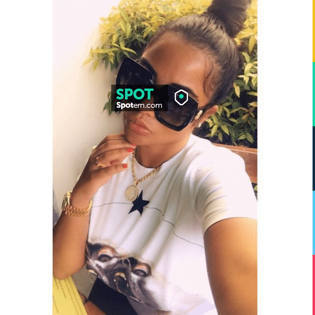 Sunglasses square oversized black Gucci Gissy Doll on his account