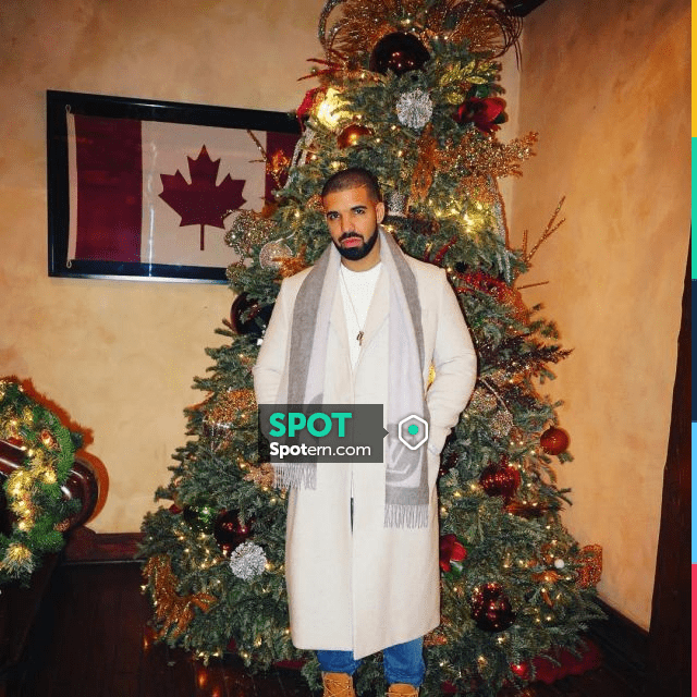 Drake in the Louis Vuitton Shearling Coat —@champagnepapi