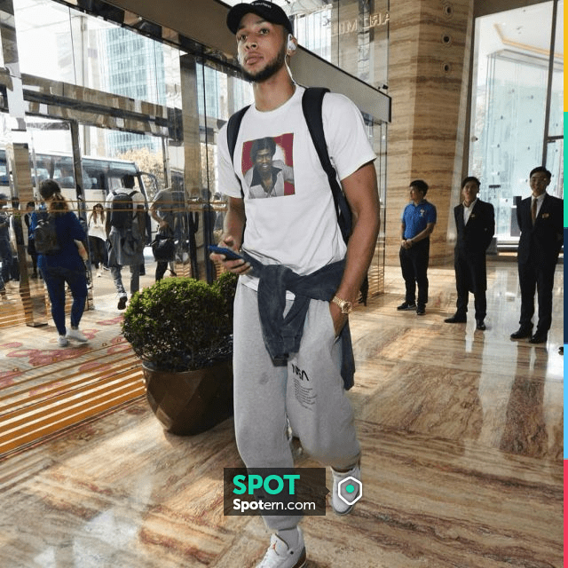 Nahmias Light Blue Crochet Flower Jeans worn by Ben Simmons on the  Instagram account @bensimmons