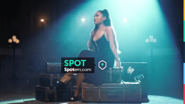 Strass Black Dress Worn By Ariana Grande In Breathin Video Clip Spotern 5465