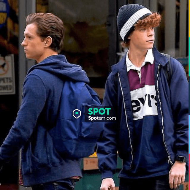 Blue Backpack worn by Peter Parker / SpiderMan (Tom Holland) as seen