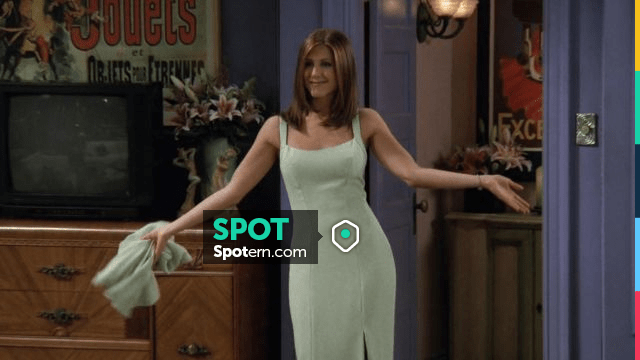 Whistles Mint Green Sleeveless Dress worn by Rachel Green (Jennifer  Aniston) as seen in Friends TV show (Season 3 Episode 2)