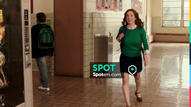 Cheerleader Wrap Skirt in Navy by American Apparel worn by Kimmy Schmidt Ellie Kemper in Unbreakable Kimmy Schmidt S01E06 Spotern