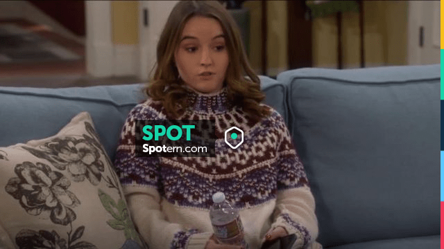 Topshop Reverse Fair Isle Sweater worn by Eve Baxter (Kaitlyn Dever) in  Last Man Standing (S07E12)