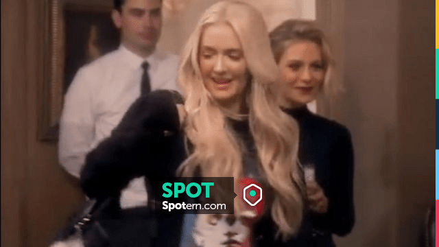 Louis Vuitton Chale Monogram Shine Silk Scarf worn by Erika Jayne