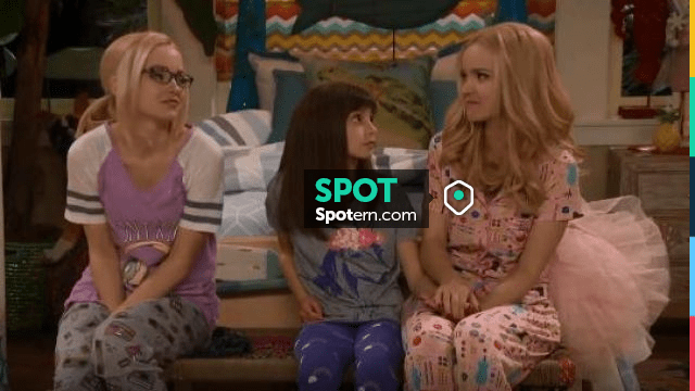 Nick And Nora Pajama Set In Pouty Pink Worn By Liv Rooney Dove Cameron In Liv And Maddie S04e01 6524