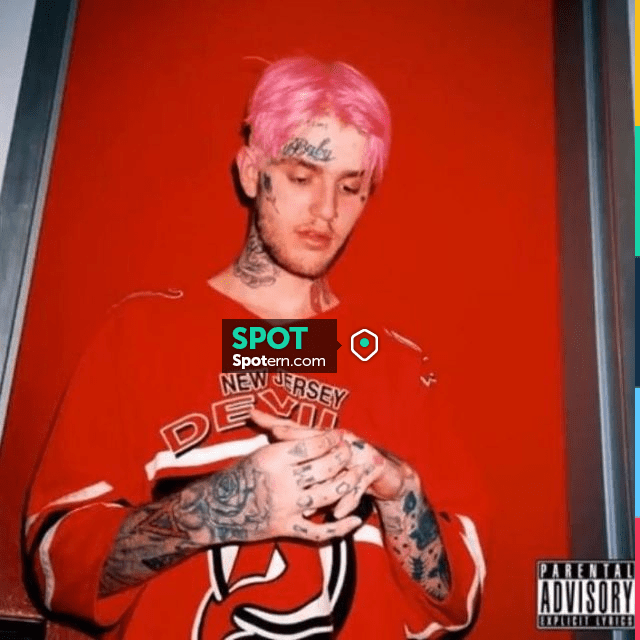 Vintage Jersey in red worn by Lil Peep 