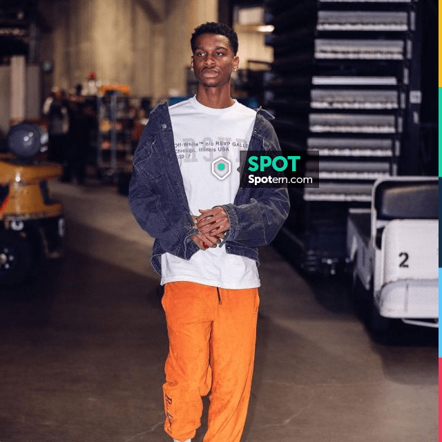 The jean in suede Levi's worn by Shai Gilgeous-Alexander on the account  Instagram of @leaguefits
