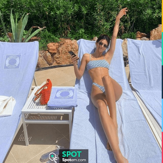 Chanel Jelly Pool Slides Mules of Kendall Jenner at Cap-Eden-Roc Hotel at  Antibes in France May 23, 2019