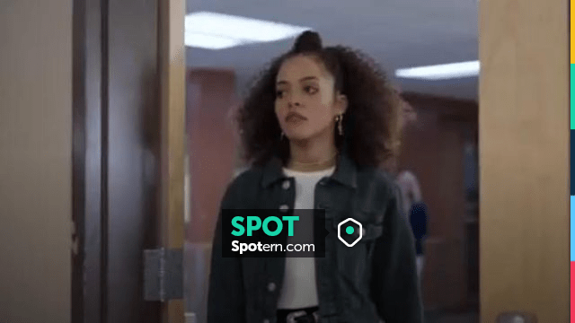 BDG Urban Outfitters Overdyed Crop Denim Jacket worn by Tabitha Foster ...